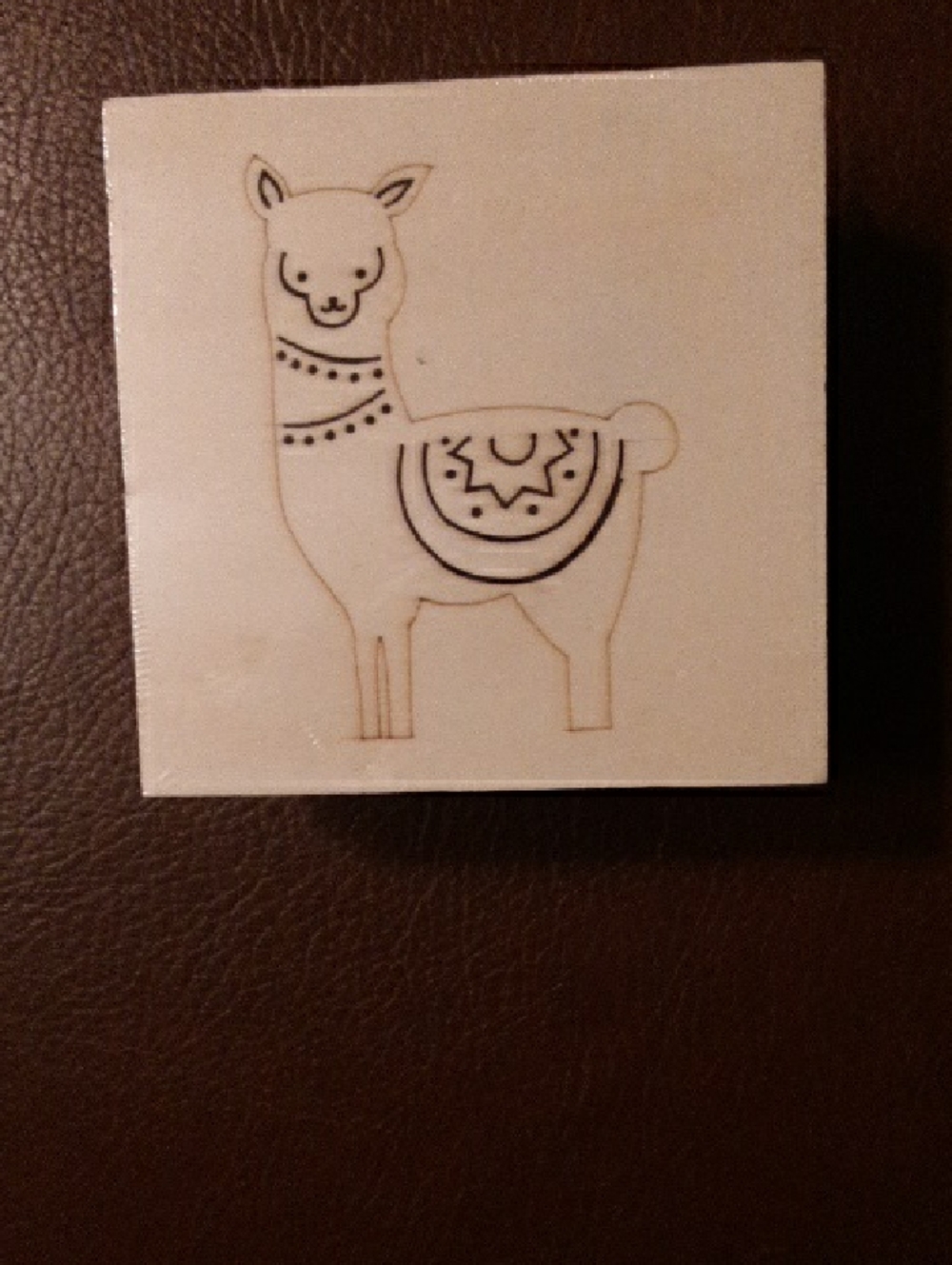 Wood Llama Box